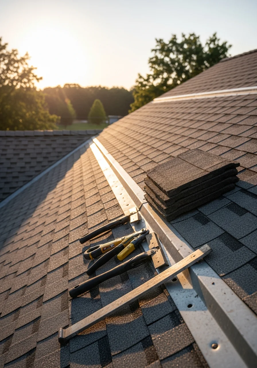 Close-up of skilled technician performing detailed work on a home exterior in the Osceola area.