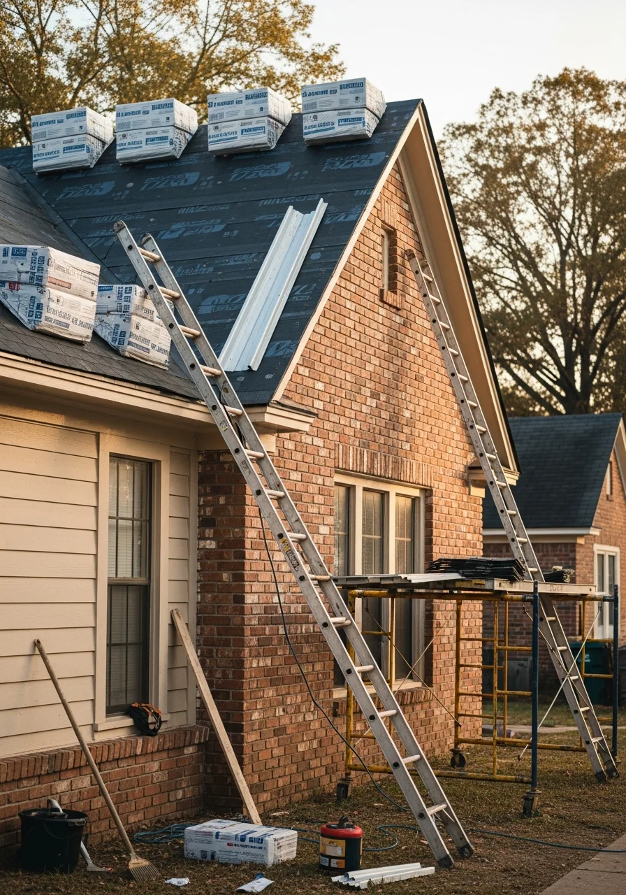 Technician performing detailed work on a Paragould home showing professional expertise and care.