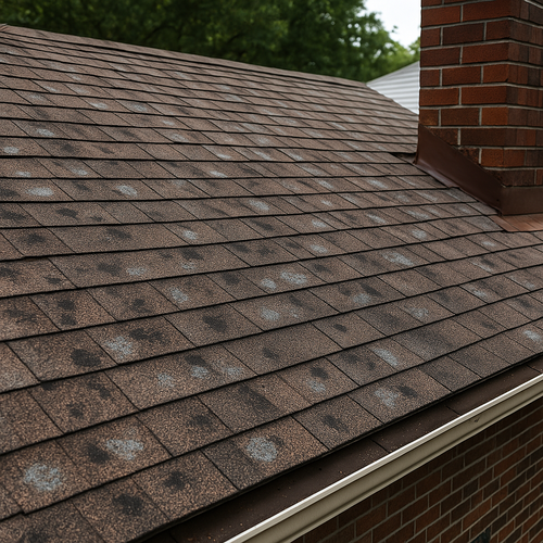 hail damage on a roof